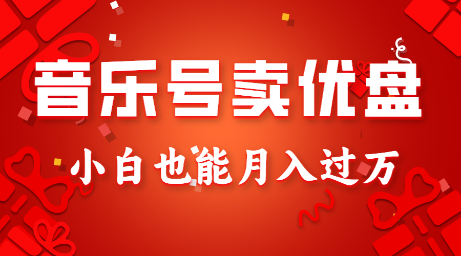 音乐号卖u盘，AE制做100%原创短视频，新手也可以月入了万-木木源码网