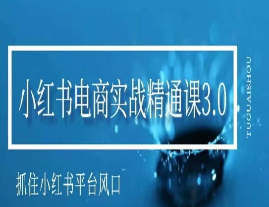 小红书电商实战精通课3.0，抓住小红书平台的风口，不错过有一个赚钱的机会-中赚微课堂-木木源码网