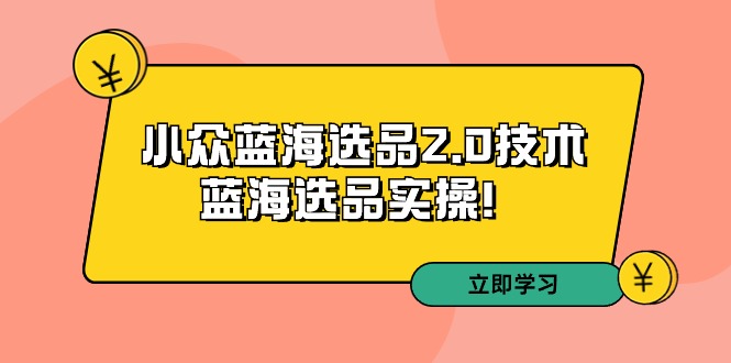 （9189期）拼多多培训第33期：小众蓝海选品2.0技术-蓝海选品实操！-木木源码网