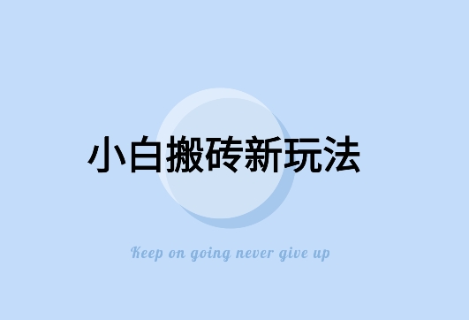 寻到大钱-全新搬砖玩法，小白也能轻松上手变现，日入500＋轻轻松松-中赚微课堂-木木源码网