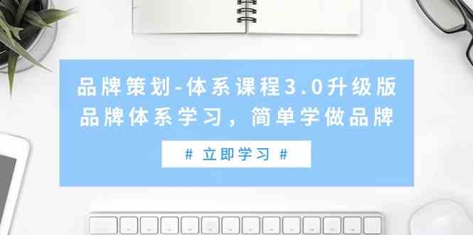 品牌策划体系课程3.0升级版，品牌体系学习，简单学做品牌-木木源码网