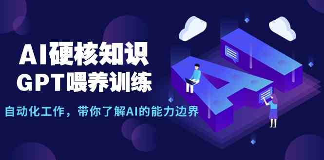 AI硬核知识-GPT喂养训练，自动化工作，带你了解AI的能力边界（10节课）-木木源码网