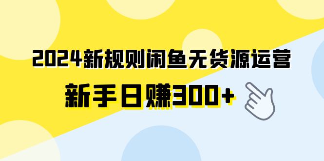 （9522期）2024新规则闲鱼无货源运营新手日赚300+-木木源码网