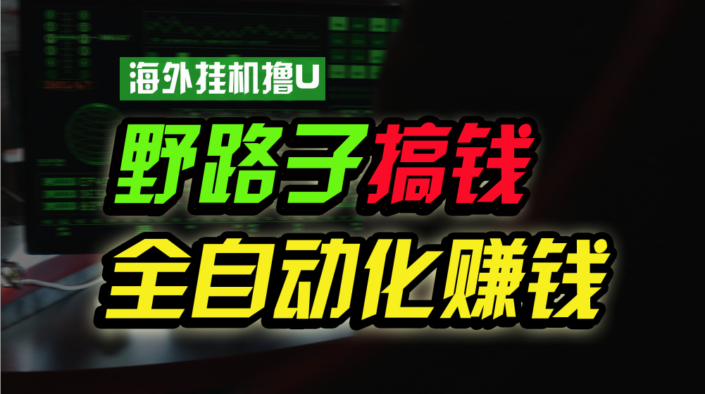 （10366期）海外挂机撸U新平台，日赚8-15美元，全程无人值守，可批量放大，工作室…-木木源码网