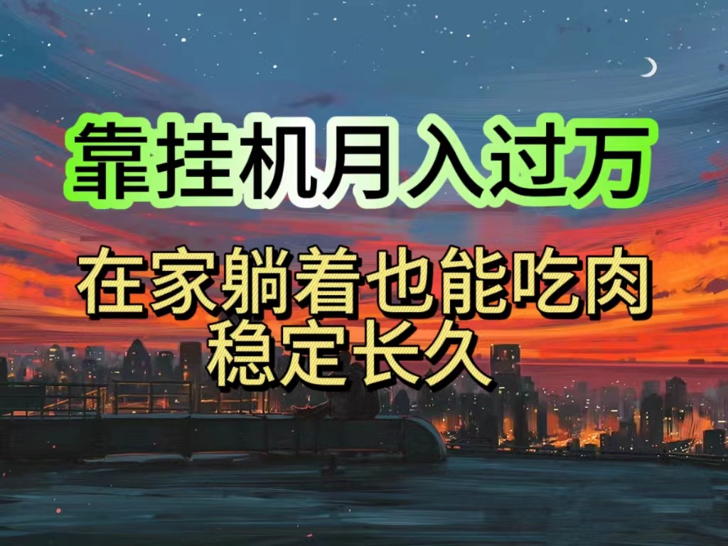 （10921期）挂机项目日入1000+，躺着也能吃肉，适合宝爸宝妈学生党工作室，电脑手…-木木源码网