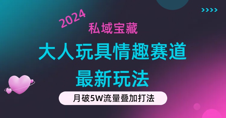 （11541期）私域宝藏：大人玩具情趣赛道合规新玩法，零投入，私域超高流量成单率高-木木源码网