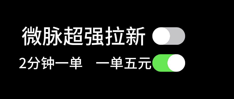 （11580期）微脉超强拉新， 两分钟1单， 一单利润5块，适合小白-木木源码网