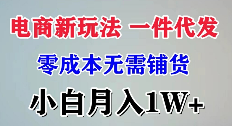 电子商务新模式 一件代发,零成本不用进货，新手月入1W-中创网_分享中创网创业资讯_最新网络项目资源-木木源码网