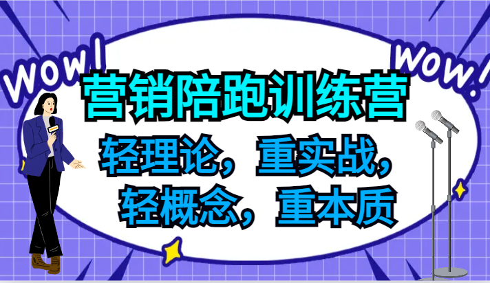 营销推广陪跑夏令营，轻基础理论，重实战演练，轻定义，重实质，适宜中小企业和初创企业的老总-中创网_分享中创网创业资讯_最新网络项目资源-木木源码网