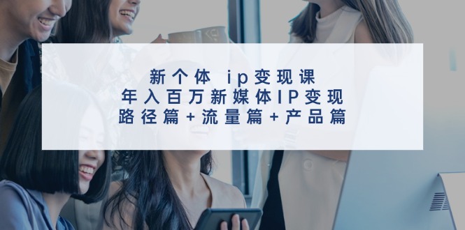 （11971期）新个体 ip变现课，年入百万新媒体IP变现，路径篇+流量篇+产品篇-木木源码网