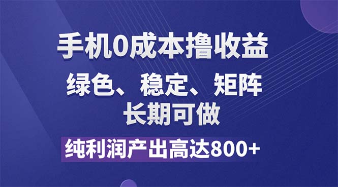 （11976期）纯利润高达800+，手机0成本撸羊毛，项目纯绿色，可稳定长期操作！-木木源码网