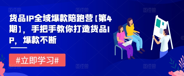 货品IP全域爆款陪跑营【第4期】，手把手教你打造货品IP，爆款不断-中创网_分享中创网创业资讯_最新网络项目资源-木木源码网