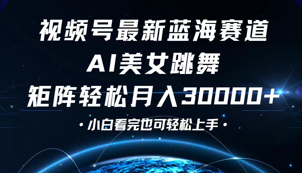 （12594期）视频号最新蓝海赛道，小白也能轻松月入30000+-木木源码网